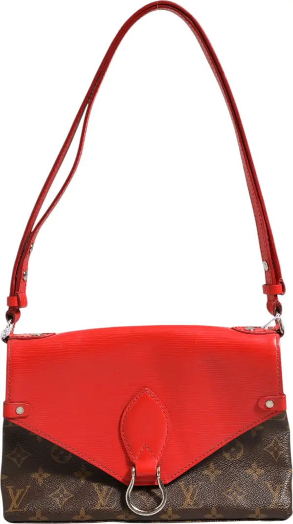 Louis Vuitton  Saint Michel Monogram Epi Shoulder Bag Coquelicot
